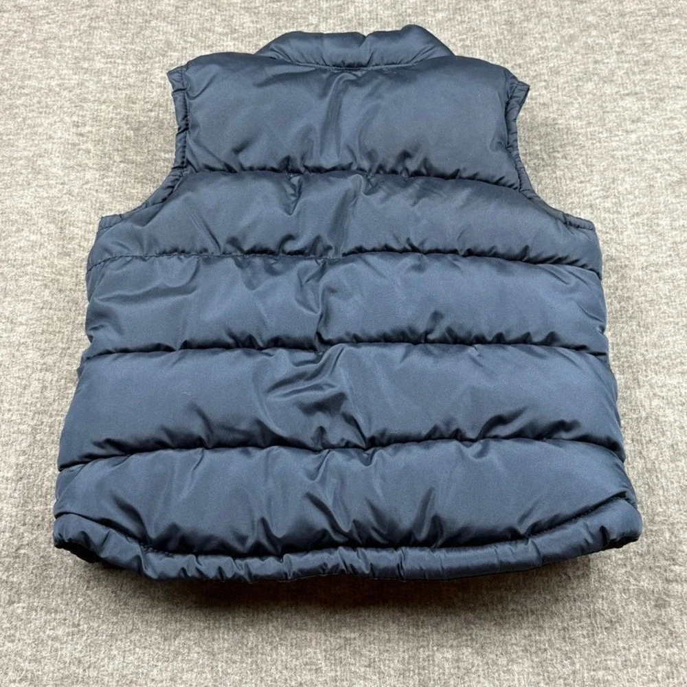 Old Navy Frost Free Kids Puffer Vest Navy‎ Blue Sleeveless Full Zip 12-18 Months